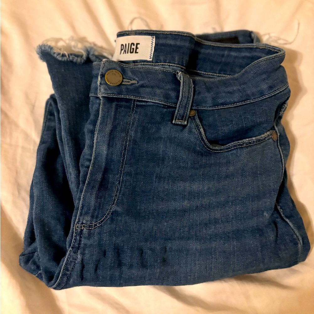 🎉🩷LAST CALL!🚨 PAIGE Women's Dark Blue Ankle Jeans